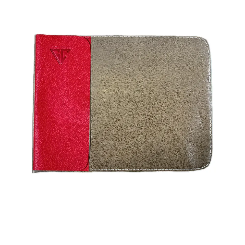 2 in 1 Leather Laptop, ipad Sleeve & Desk Mat