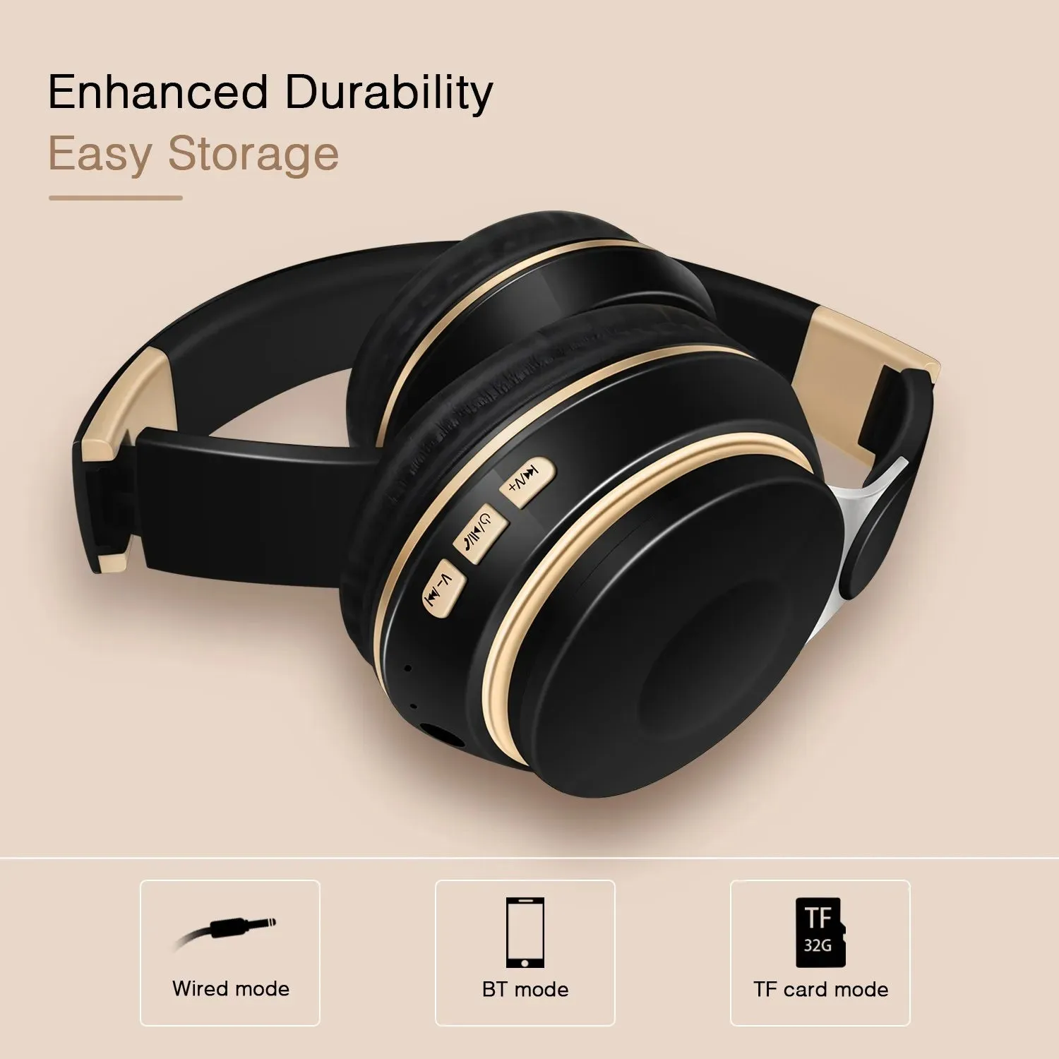 2024 New Wireless Bluetooth Headphone Stereo Headband Headset