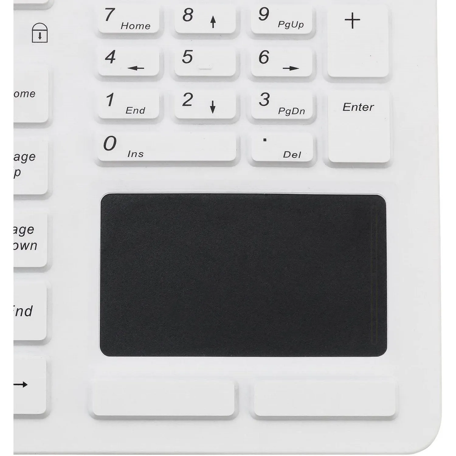 Adesso SlimTouch 270 Antimicrobial Waterproof Touchpad Keyboard (White)