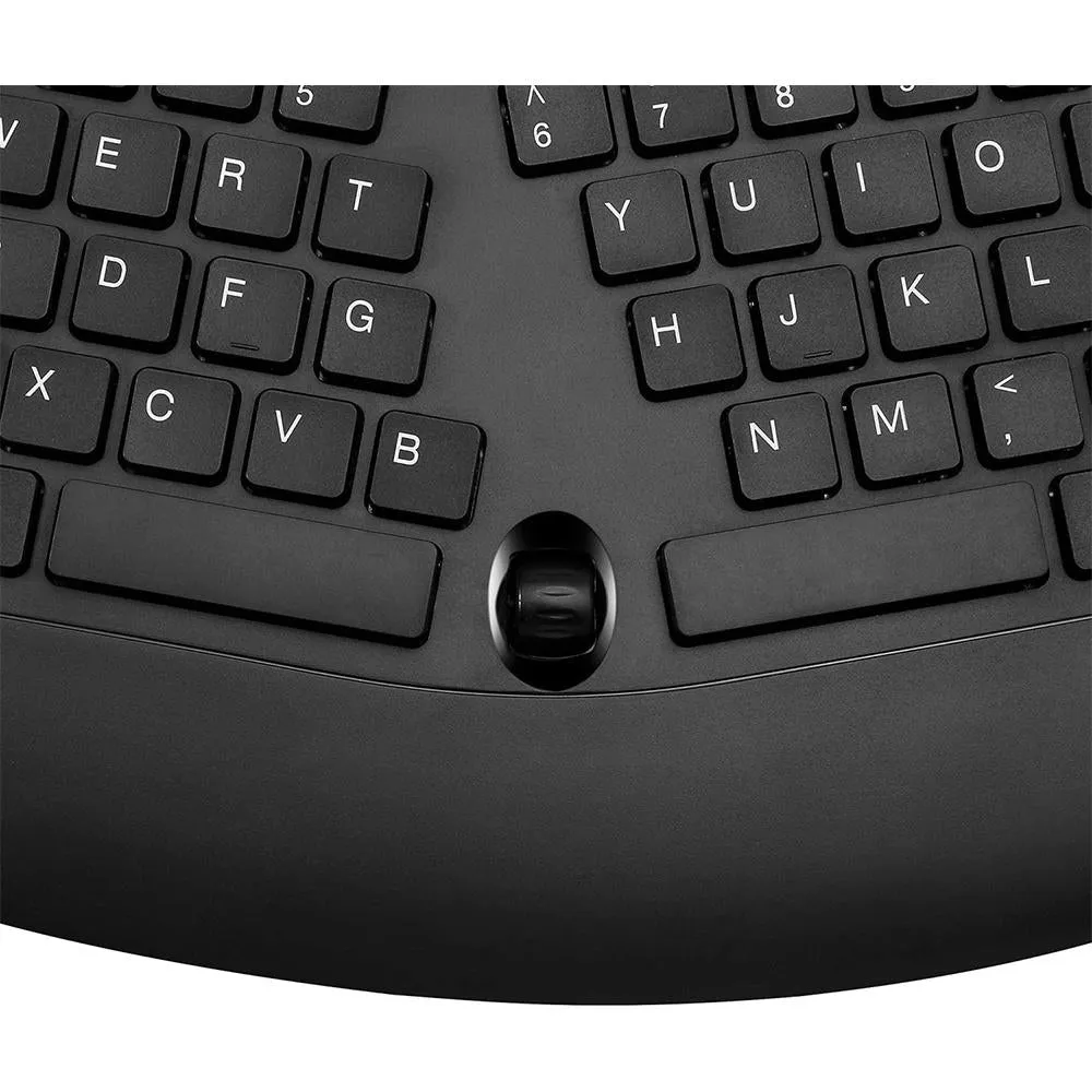 Adesso WKB-1600CB TruForm Media 1600 Wireless Ergonomic Keyboard and Optical Mouse