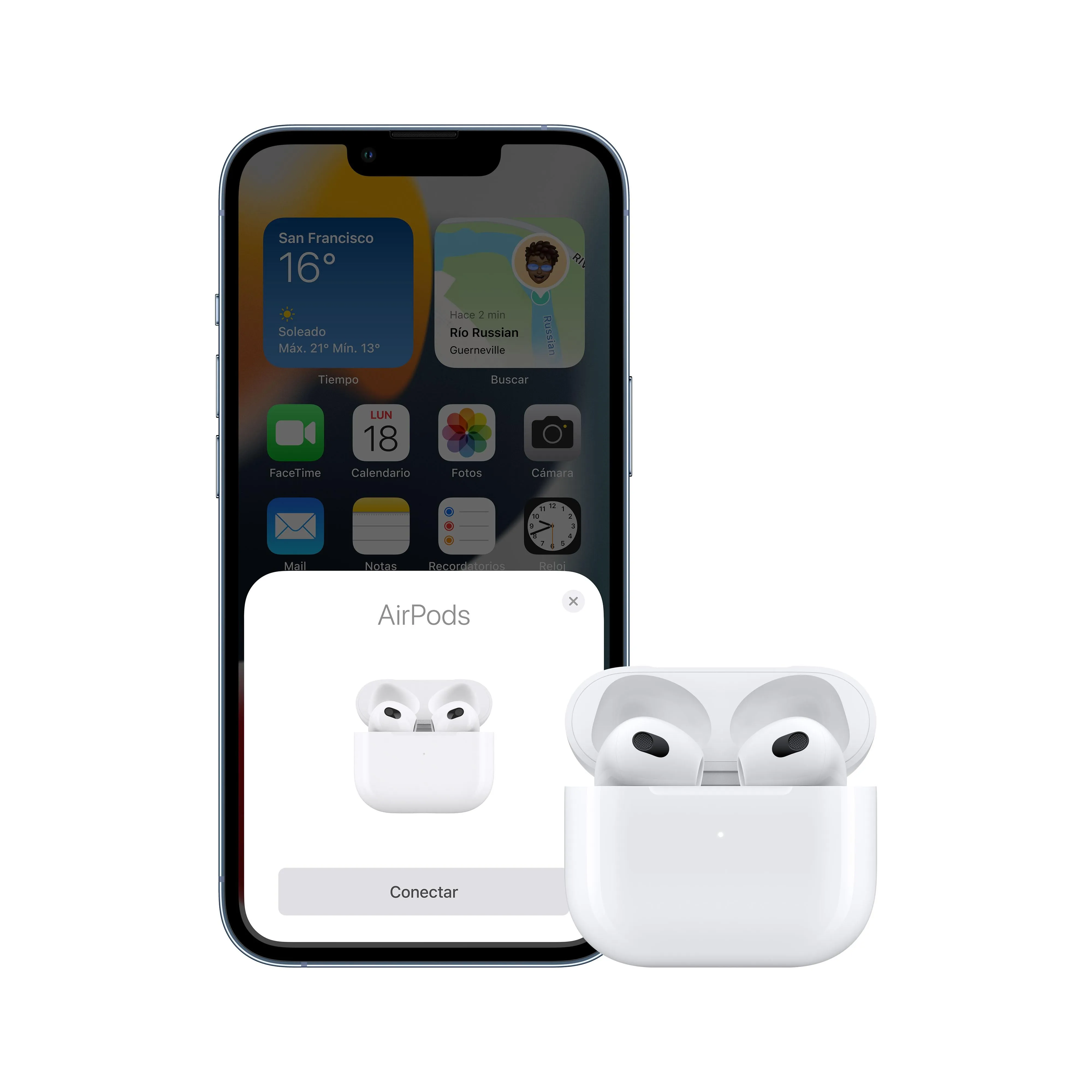 AirPods (3.ª generación) con estuche de carga Lightning