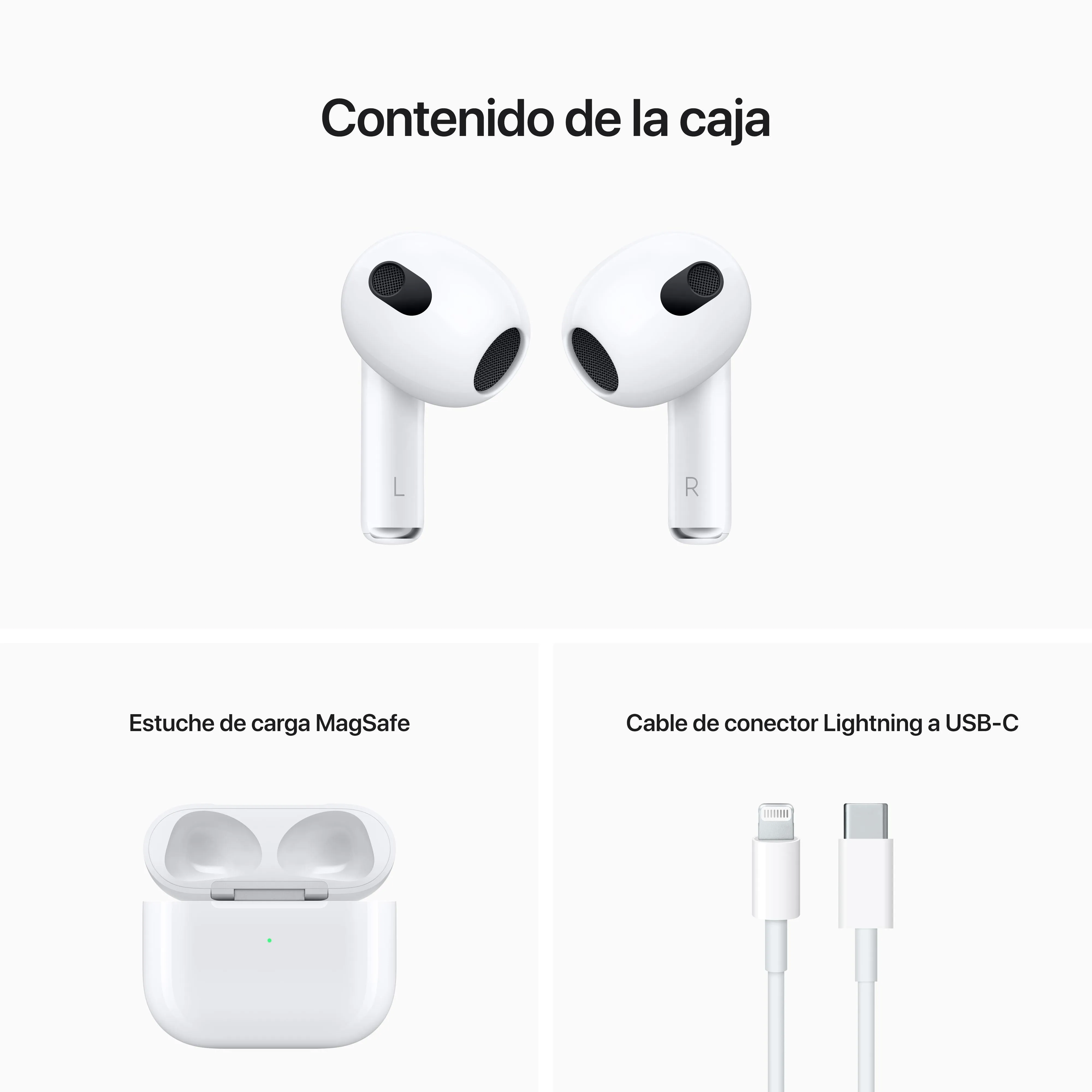 AirPods (3.ª generación) con estuche de carga Lightning