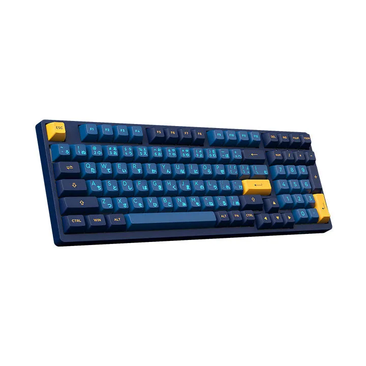 Akko 3098 Macaw Hiragana Version RGB Full Size Hot-Swappable Mechanical Keyboard (Akko CS Lavender Purple)