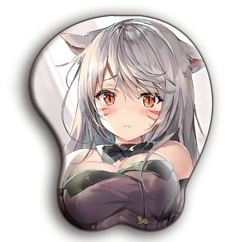 Anime 3D Boobs mousepad with Wrist Rest | Anime Sexy Mouse pad for PC gamer