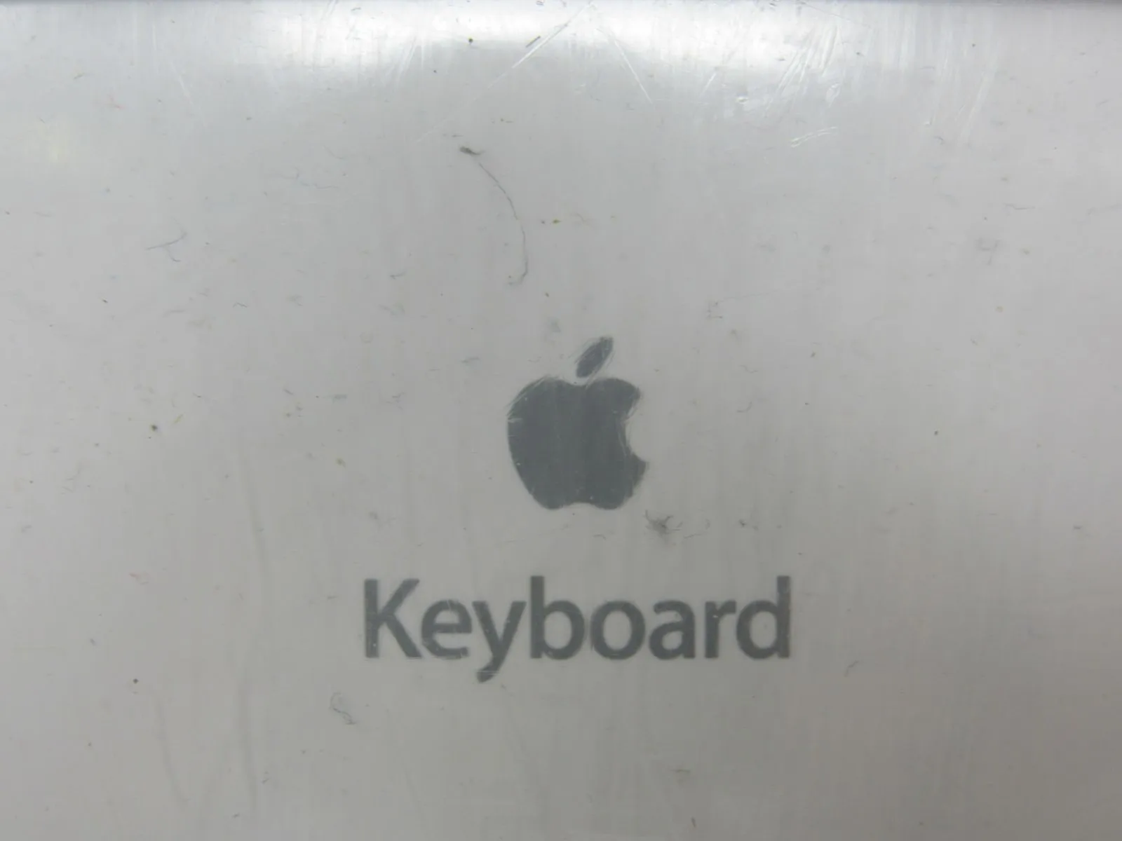 Apple Wired USB Computer Keyboard Clear Base A1048 -- Used