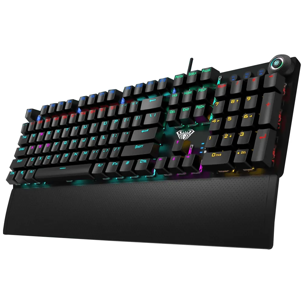 Aula F2088 Blue Switch Wired Gaming Keyboard English & Arabic