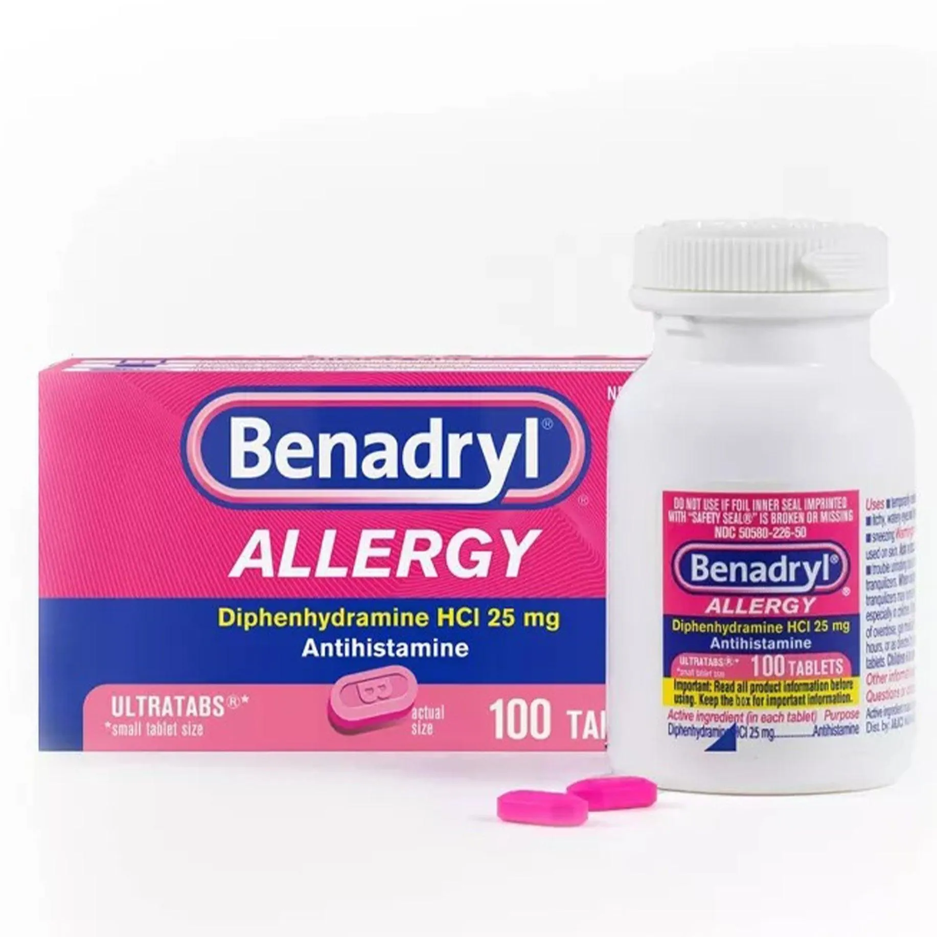 Benadryl Ultra Allergy Relief Tablets - 100 ct.