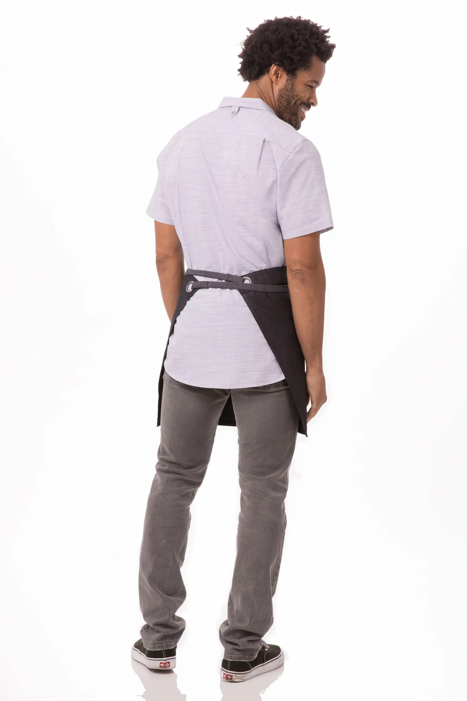 Boulder Black & Purple Half Bistro Apron