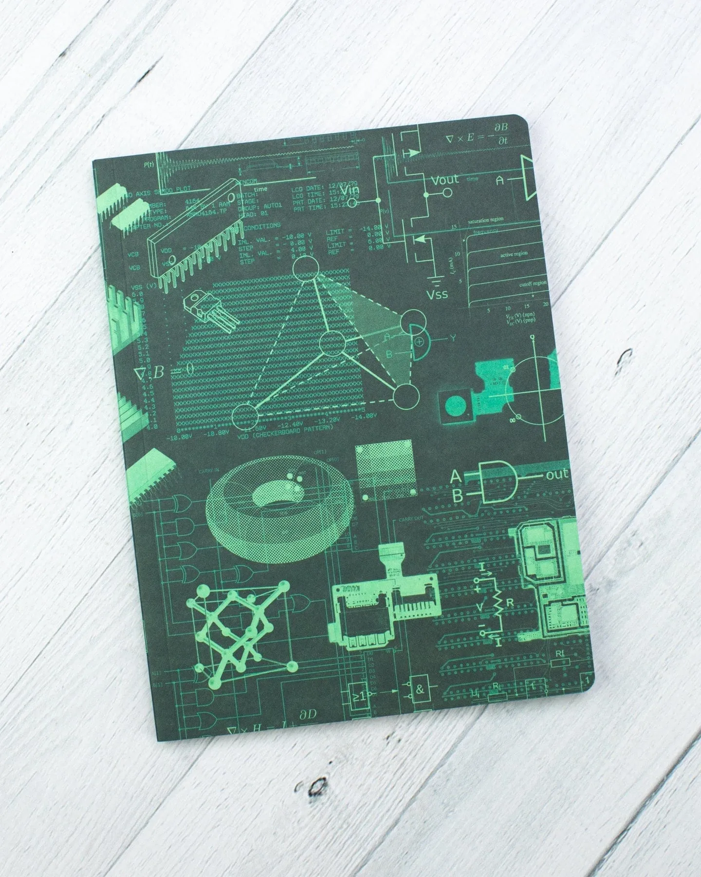 Electronic Engineering Softcover Notebook - Dot Grid