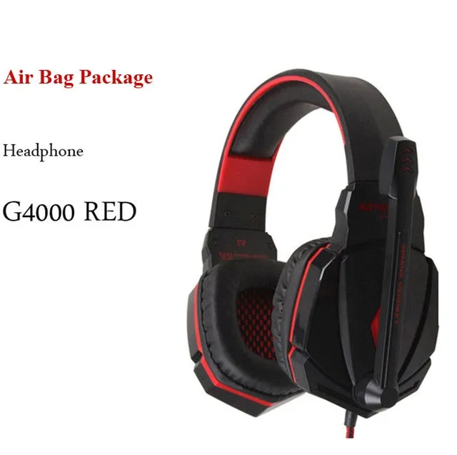 G2000 G9000 Gaming Headsets Big Headphones with Light Mic Stereo Earphones Deep Bass for PC Computer Gamer Laptop PS4 New X-BOX