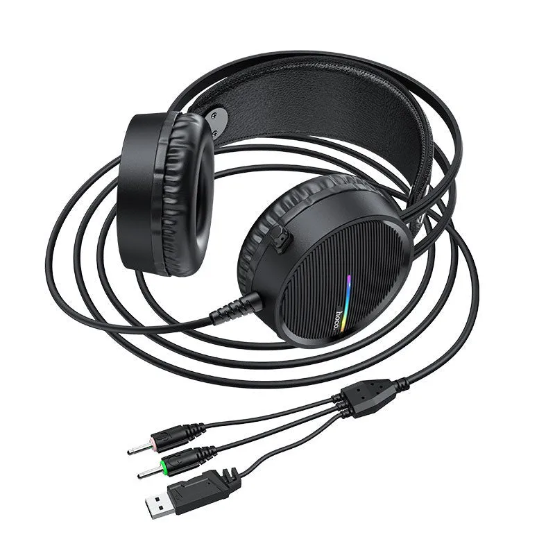 Gaming headset/ Headphones USB   AUX - Hoco W100