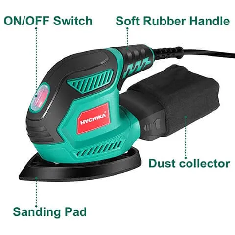 HYCHIKA Corded Mouse Detail Sander 200W 14000RPM