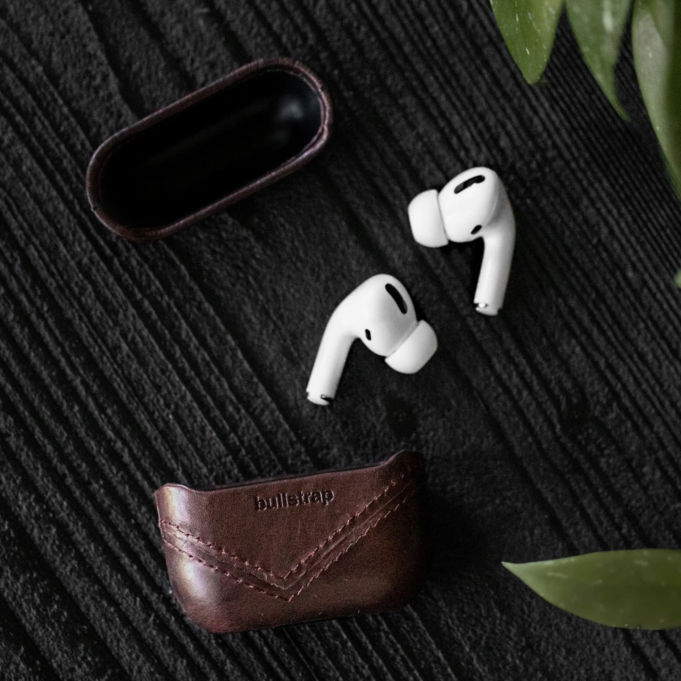 Leather AirPods Cases - BOURBON