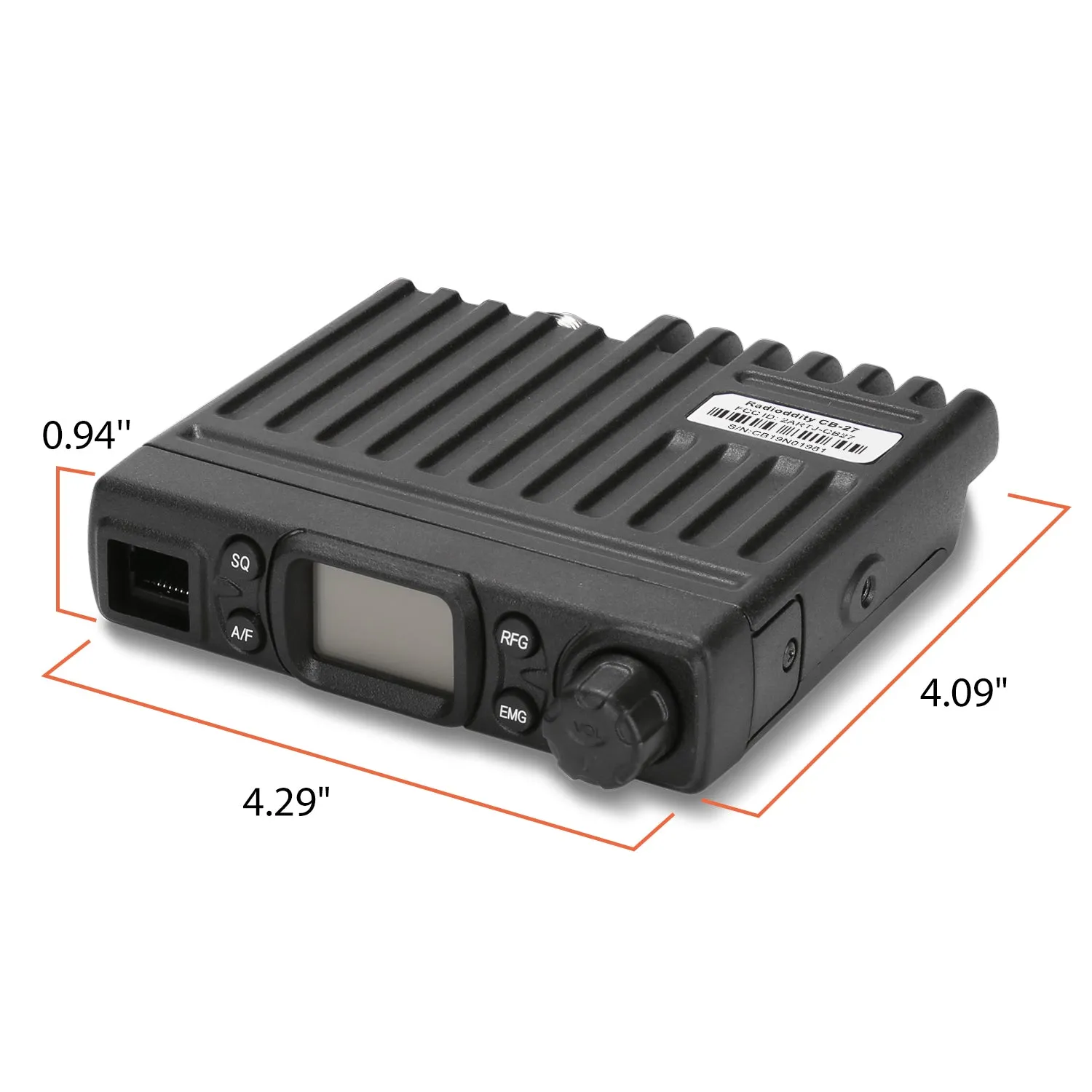 Radioddity CB-27 CB Radio Mobile Radio  | AM/FM | 4W | 40/80 Channel [DISCONTINUED]