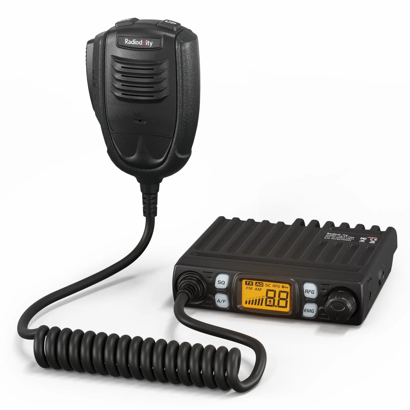 Radioddity CB-27 Pro CB Radio | AM/FM for US | 4W | VOX | RF Gain | Squelch Control