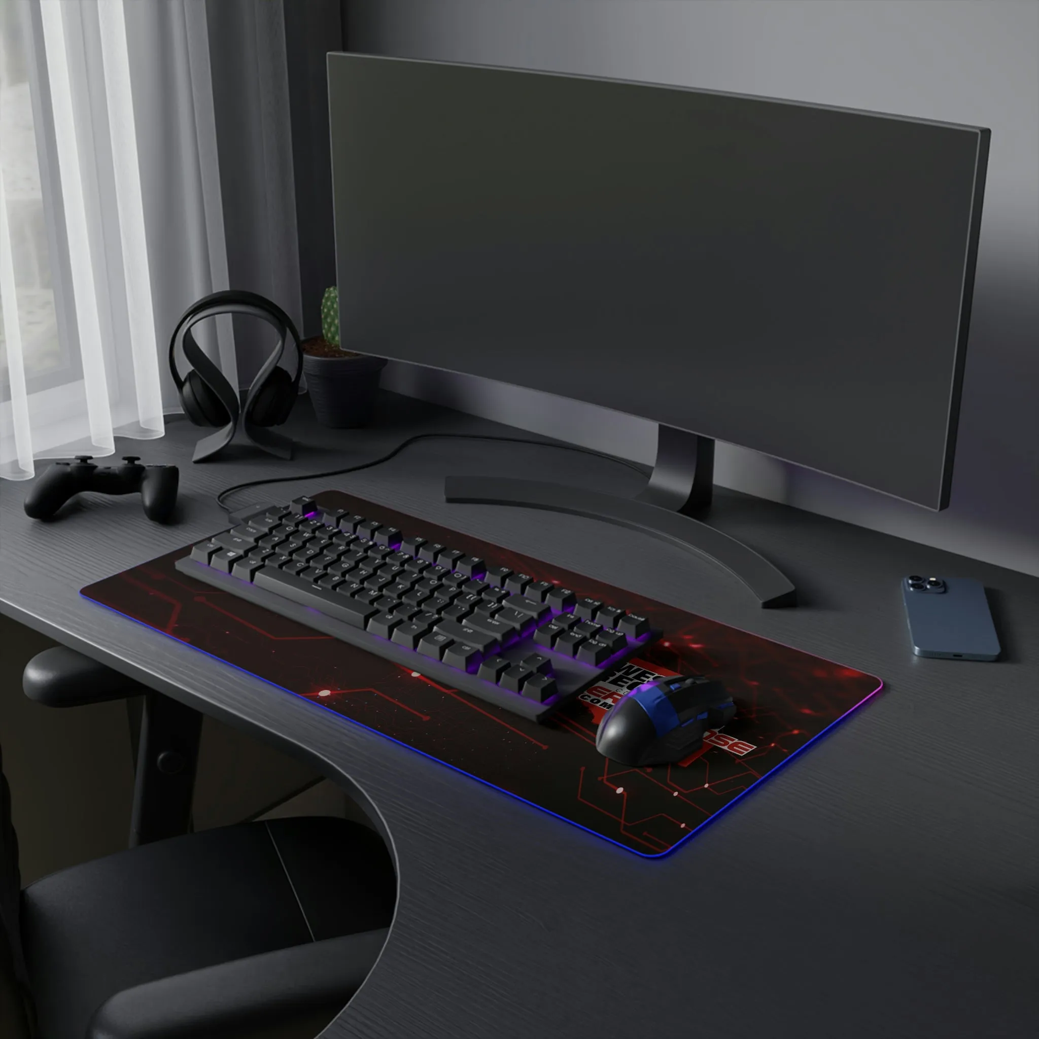 WRCCDC LED Gaming Mouse Pad